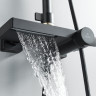 Душевая система с термостатом Rose R1896H-6, черный