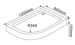 Душевой поддон Rush Fiji FI-A812