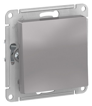 1-клавишный ПЕРЕКЛЮЧАТЕЛЬ, сх.6, 10АХ, механизм, АЛЮМИНИЙ Schneider Electric ATLASDESIGN ATN000361