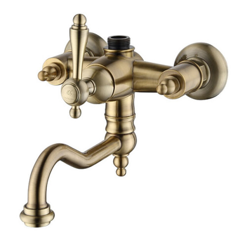 FONTE смеситель для ванной со штуцером 3/4 (бронза) Caprigo 12-519-vot