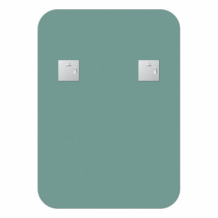 Зеркало настенное с полочкой (цвет: черный) Shadow EVOFORM 50x70 см, BY 0551