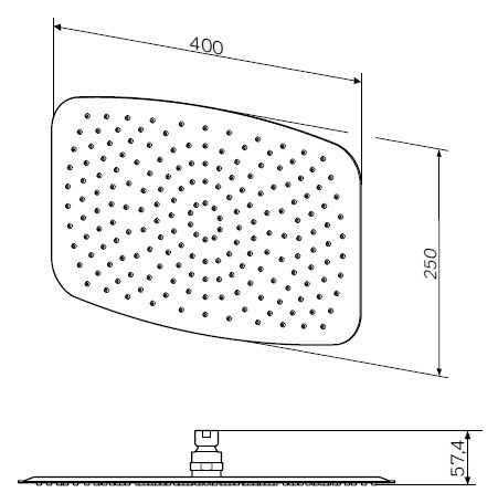 Верхний душ AM PM 40 F05S0005