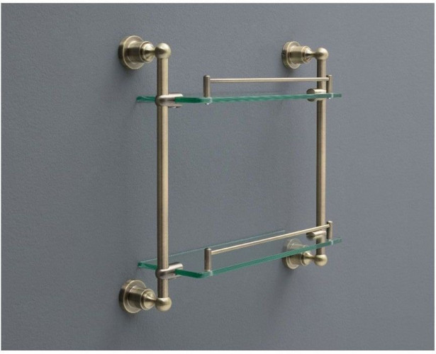 Полочка Aquanet 3852 (43 см, двойная)