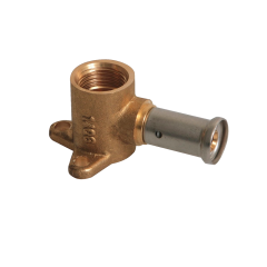 Водорозетка укороченная ВР, латунь пресс, 16x1/2" (35 мм), HENCO