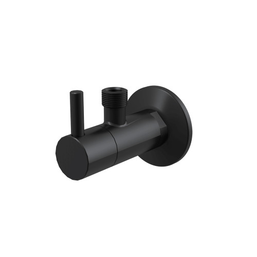 Alcadrain ARV001-BLACK Угловой вентиль с фильтром 1/2"×3/8", черный-мат