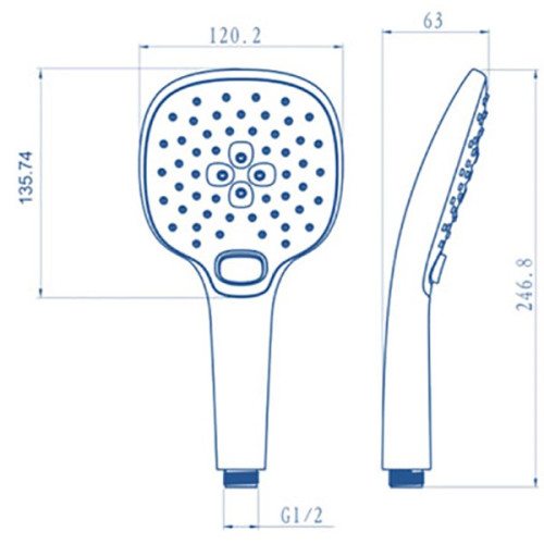 Душевая лейка Lemark LM0817C