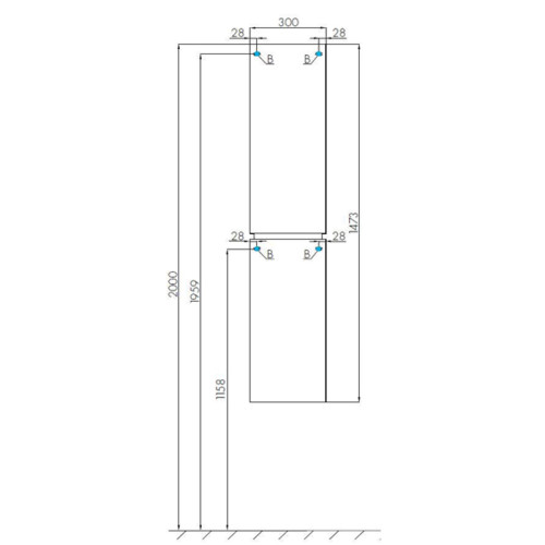 Пенал подвесной AQUATON СКАЙ правая, белый (1A238603SY01R)