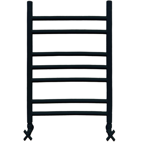 Полотенцесушитель Ника CLASSIC ЛП (Г2) 60/40 RAL9005 черный матовый с вентилями (комплект люкс)*