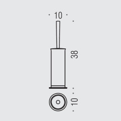 Ершик для унитаза Colombo Design Link B2406.000