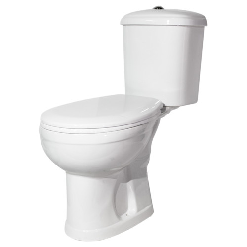 Унитаз-компакт Дора Стандарт, горизонтальный выпуск, с сиденьем, белый (47301130402)