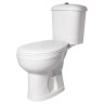 Унитаз-компакт Дора Стандарт, горизонтальный выпуск, с сиденьем, белый (47301130402)