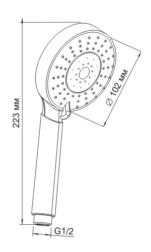 Ручной душ WasserKRAFT A032