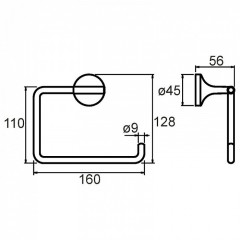 Бумагодержатель Milardo Magellan, сплав металлов (MAGSM00M43)
