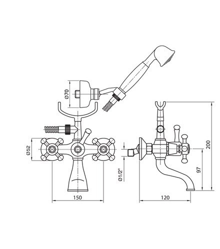 Смеситель Bugnatese Lady 902
