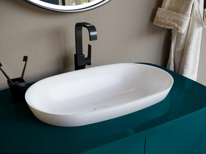 Раковина полувстраиваемая Salini MAREA 01 покраска по RAL снаружи