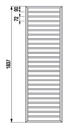 Полотенцесушитель Zehnder Subway SUB-180-060
