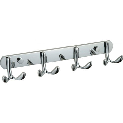 Планка с крючками (4 крючка) Savol S-002254 хром