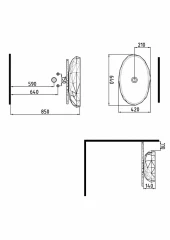 Раковина Bien MOLY на столешницу 640х420