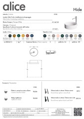 Alice Hide, накладная круглая раковина Ø40х12h см, цвет белый глянцевый