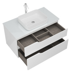 Тумба OWL 1975 Hella Cristal 100, белый лак