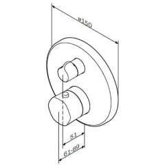 Смеситель для душа AM PM Gem F9075600