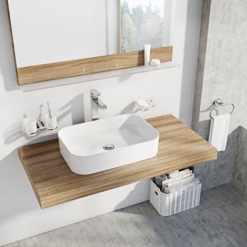 Раковина накладная Ravak Ceramic 55х37х12 керамика, цвет Белый (XJX01155002)