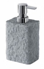 Gedy Aries, настольный дозатор с пластиковой помпой, цвет хром - серый