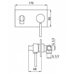 Гигиенический душ со смесителем Migliore Fortis ML.FRT-5266.CR