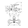 Смеситель для ванны Hansgrohe Logis E, ВМ, хром (71415000)
