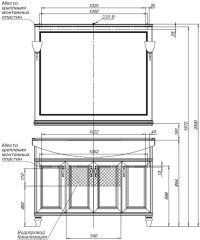 Мебель для ванной Aquanet Валенса New (Классик) 120 белый