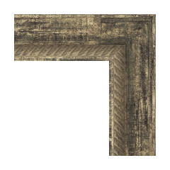 Зеркало настенное с гравировкой EVOFORM в багетной раме старое дерево с плетением, 63х153 см, BY 4135