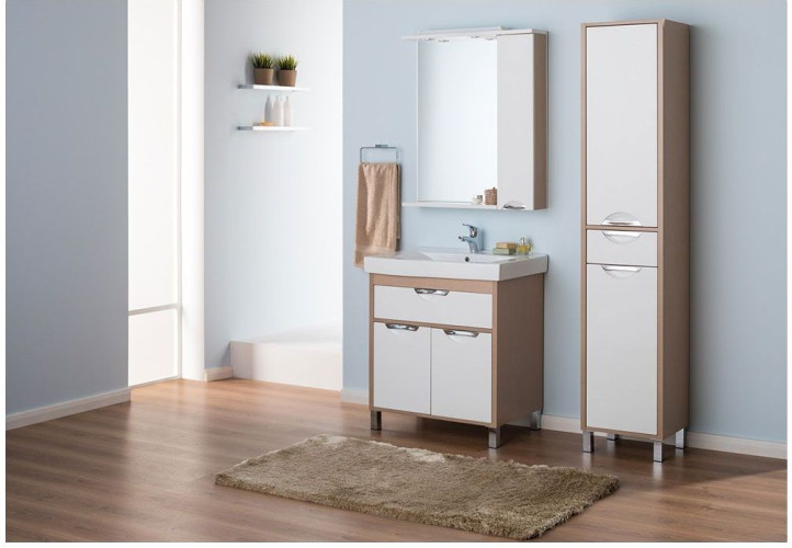 Мебель для ванной Aquanet Гретта 75 светлый дуб