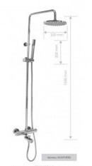 Душевая система Teorema Air 4 ISO47CRTB3