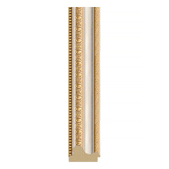 Зеркало настенное Polygon EVOFORM в багетной раме золотые бусы на серебре, 51х71 см, BY 7049