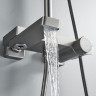 Душевая система с термостатом Rose R1896T, пепельный