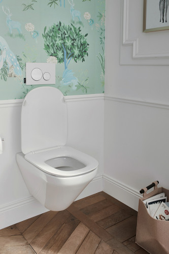 Унитаз подвесной Jacob Delafon Modern Life безободковый с креплениями в комплекте, белый (E77725-0)