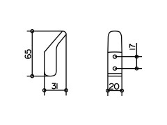 Крючок Keuco COLLECTION MOLL, Хром (12715010000)