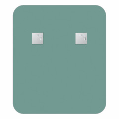 Зеркало настенное с полочкой (цвет: черный) Shadow EVOFORM 60x70 см, BY 0552