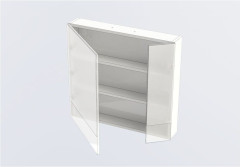 Зеркало-шкаф Aquanet Нота 75 черный