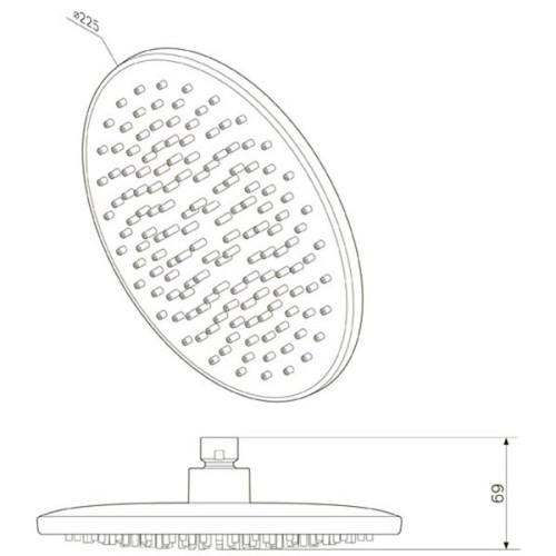 Верхний душ AM PM Gem F0590000
