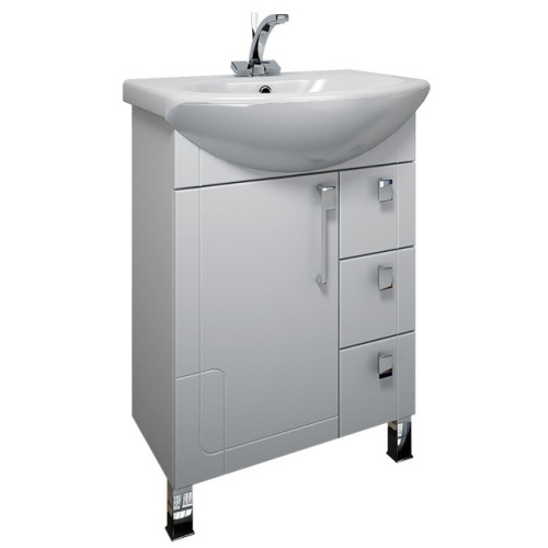 Тумба белая Triton Диана 55 с ящиками