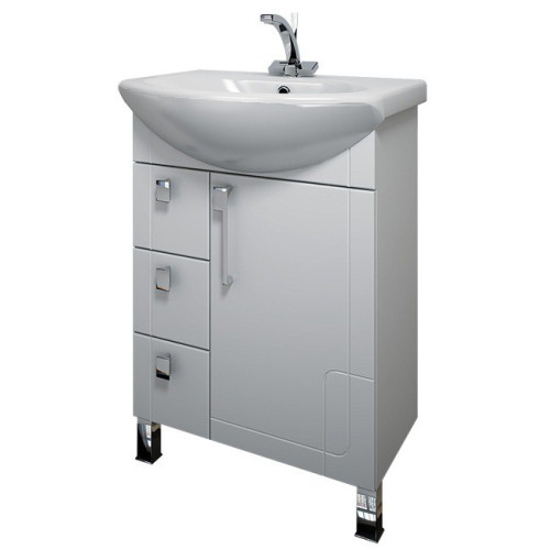 Тумба белая Triton Диана 55 с ящиками