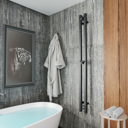 Полотенцесушитель электрический (I-образный) Bauedge Stella Square DB-0080, 13x160 см