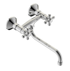 BA122AA RETRO Настенный смеситель для кухонной мойки