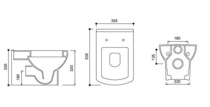 Унитаз Guralvit Nero NE26DAK01 подвесной