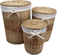 Корзина для белья WasserKRAFT Main 42x42x58 WB-410-L с крышкой