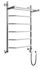 Полотенцесушитель электрический Двин FE Electro форма лесенка 80х50 ТЭН справа цвет Хром (4627090952338)