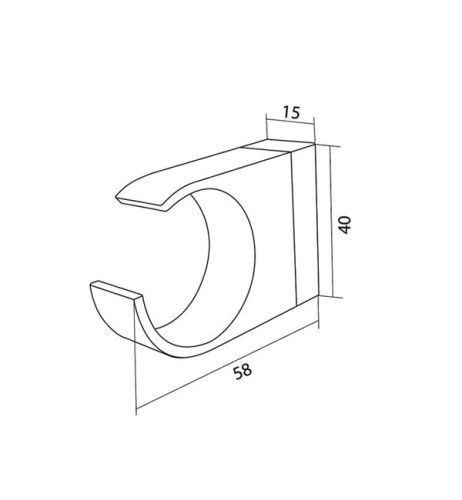 Крючок для полотенец AM PM Admire A1035500