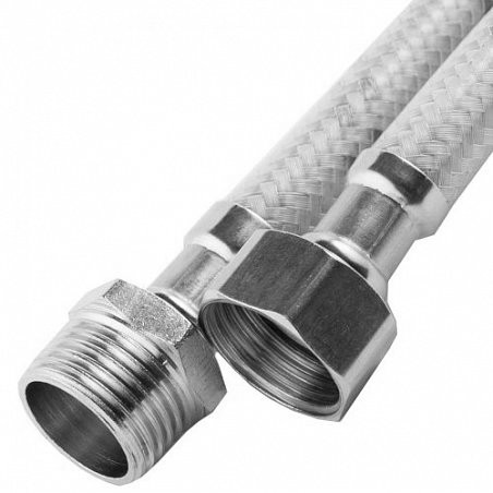 Гибкая подводка TUCAI в полимерной оплетке 0,6 м, 1/2"-1/2", Г/Ш (203237)
