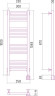 Электрический полотенцесушитель Сунержа Модус 1000х300 скрытое подключение
